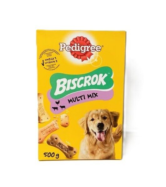 Pedigree Biscrok Multi Mix kraukšķīgi cepumi ar bagātīgu garšu